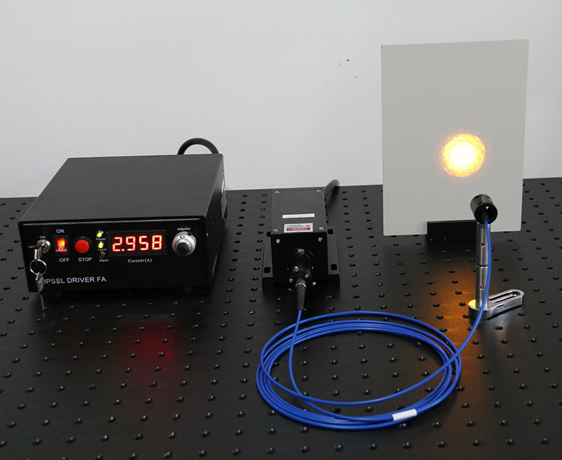 589nm 700mW Yellow Fiber Coupled Laser CW/TTL/Analog Modulation - Click Image to Close